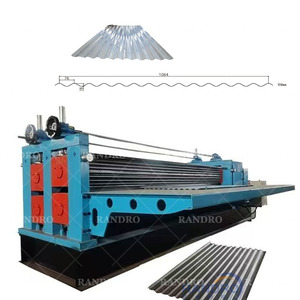 Tôle de fer de type baril à plaque mince horizontale RANDRO Machine de fabrication de rouleaux ondulés galvanisés de 3/4/6m - Product Image 1