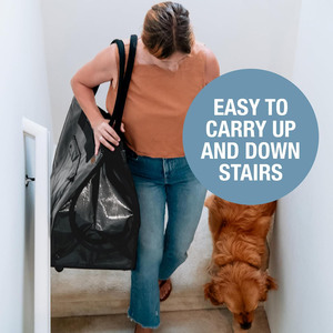 Vente directe d'usine : chariot pliable robuste et portable, sac de courses réutilisable avec roulettes et poignée - Product Image 4