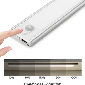 Iluminación Interior Ultrafina, 3 Colores Atenuables, Recargable por USB de 5 V, Luz LED con Sensor de Movimiento para Armario de Cocina, Armario, Guardarropa - Product Image 2