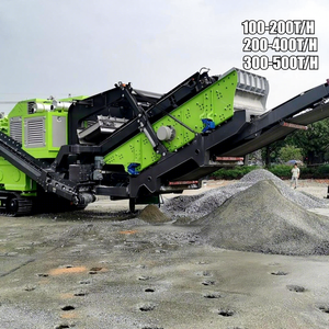 Trituradora de Impacto Móvil Certificada ISO y CE, Trituradora de Impacto sobre Orugas, Trituradora Móvil de Piedra de Río con Planta de Cribado - Product Image 1