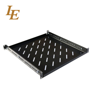 Étagère télescopique réglable personnalisée de 19 pouces, étagère standard réglable 1U 19 pouces noire - Product Image 2