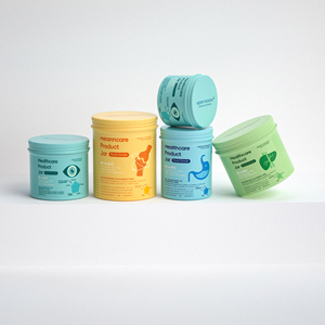 Recyclable Aluminum Jar for <b>Liver</b> & Eye Health Tablets Custom Design Available Vitamin <b>Capsule</b> Jars - Product Image 1