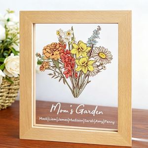 Lámpara Nocturna LED de Madera Maciza para Pintar, Decoración de Escritorio con Foto, Adorno Personalizado, Regalo de Navidad para Niños - Product Image 2