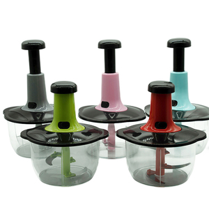 Utensilios de Cocina, Cortador de Alimentos Manual Multifunción, Picador de Verduras y Carne con Recipiente - Product Image 2
