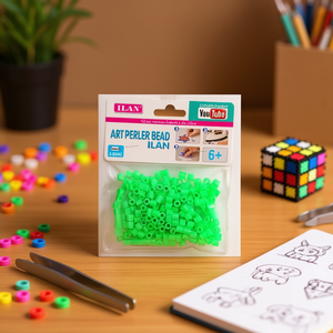 Perline Ilan Art Perler 5x5mm Verde Chiaro per Artigianato e Progetti Fai-da-Te - Product Image 3