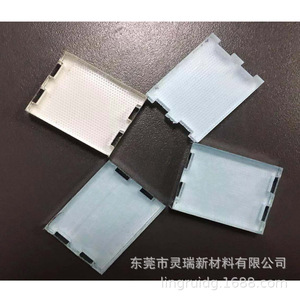 ฟิล์มกระจายแสง LED PMMA รูปทรงสี่เหลี่ยมแบน ความโปร่งแสงสูง สำหรับแผงสัมผัสอุปกรณ์อิเล็กทรอนิกส์ - Product Image 1