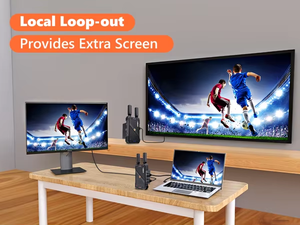 USD212 envío gratis largo alcance 400M HD MI extensor inalámbrico HD Plug and Play para cámara a pantalla transmisor inalámbrico de vídeo WL082 - Product Image 3