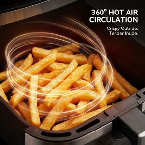 Nouvelle <span class=keywords><strong>friteuse</strong></span> à air carrée moderne 12L grande capacité, écran tactile couleur, mémoire de coupure de courant, acier inoxydable, multifonction 1400W - Product Image 2