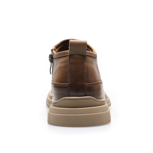 รองเท้าบูทเชลซีสไตล์อังกฤษย้อนยุคสำหรับผู้ชาย แฟชั่นลำลองสำหรับธุรกิจ ปิดแบบผูกเชือก บุหนังแท้ เหมาะสำหรับใส่กลางแจ้ง - Product Image 5