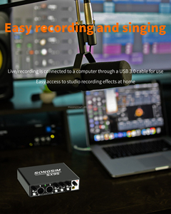 <span class=keywords><strong>Carte</strong></span> <span class=keywords><strong>son</strong></span> SX95, équipement de streaming et de podcast, studio de musique professionnel, enregistrement, karaoké, interface audio, <span class=keywords><strong>carte</strong></span> <span class=keywords><strong>son</strong></span> <span class=keywords><strong>externe</strong></span> <span class=keywords><strong>USB</strong></span> - Product Image 5