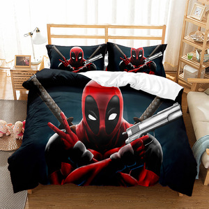 <strong>Spider</strong>-<strong>man</strong> Series Superhero Cartoon Children's Animation 3d Digital Printed Quilt Cover Pillowcase and <strong>Bedding</strong> Set - Product Image 6