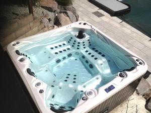 Europa Lujo 5 personas acrílico Whirlpool Spa al aire libre masaje bañera de hidromasaje Balboa aire burbuja Jets Spa Jaccozi con funda almohadas música - Product Image 3