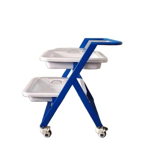 Chariot médical d'urgence durable - Châssis en acier inoxydable avec plateaux antidérapants en ABS pour le <span class=keywords><strong>transport</strong></span> d'endoscopes et <span class=keywords><strong>de</strong></span> dispositifs médicaux - Product Image 2