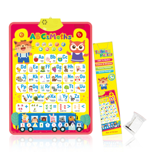 Machine d'apprentissage à bouton-poussoir multifonctionnelle murale pour enfants OEM ABC & <span class=keywords><strong>123</strong></span> Touch & Feel Composants acoustiques - Product Image 4