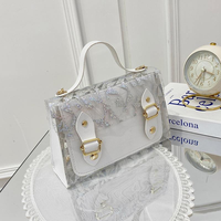 VENTE cuir femmes sac à bandoulière Logo personnalisé sac à bandoulière sac à main léopard Transparent petit carré fronde téléphone portable sac
