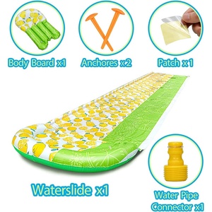 OEM/ODM Upgraded Slip and <b>Slide</b>, Inflatable Water <b>Slides</b> with Body Boards for Kids Backyard Lawn Outdoors Water <b>Slides</b> - Product Image 6