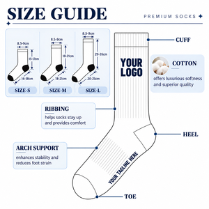 Custom Sports <b>Socks</b> Combed Cotton Crew <b>Socks</b> Cushion Sole Towel Bottom Running Gym Athletic <b>Socks</b> Manufacturer - Product Image 3
