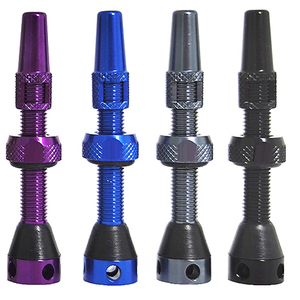 Válvula Presta de bicicleta sin cámara de 100mm de alta calidad, accesorios de bicicleta Premium de aleación de aluminio anodizado púrpura - Product Image 4