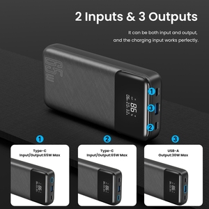 Nouvelles banques d'alimentation <span class=keywords><strong>Mac</strong></span> tendance 65 watts grande capacité <span class=keywords><strong>batterie</strong></span> <span class=keywords><strong>externe</strong></span> chargeur pour ordinateur portable pour le voyage - Product Image 5