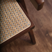 Chaises de salle à manger DISHI, nouveau design, luxe, bois et rotin, pour salle à manger, cuisine, restaurant