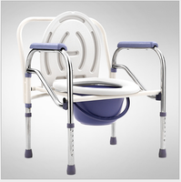 Chaise de toilette démontable de haute qualité pour la vente en gros, fauteuil roulant avec fonction toilette