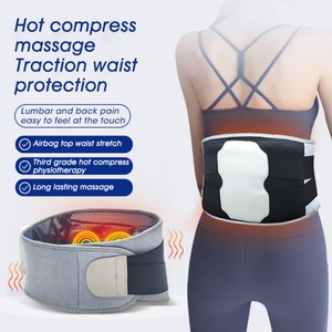 Ceinture de soutien lombaire gonflable à pression d'air, à vibration, à chaleur graphène et infrarouge lointain, avec compresse chaude pour la taille - Product Image 3