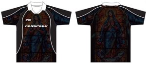 <span class=keywords><strong>เสื้อ</strong></span>ฟุตบอลพระแม่กัวดาลูป ลายศิลปะกระจกสี  ไอคอนคาทอลิก  <span class=keywords><strong>เสื้อ</strong></span>ฟุตบอลแบบสั่งทำพิเศษ - Product Image 2