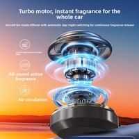 Diffuseur d'air de voiture en plastique en forme d'étoile, parfum longue durée, alimenté par l'énergie solaire, rotation automatique