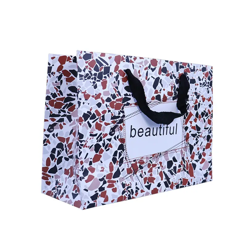 Sacos de presente para roupas cosméticas sacos de papel de compras personalizados para compras de roupas íntimas por atacado saco de papel