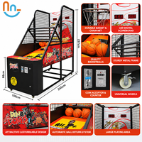 Joy2fun – Machine de jeu d'arcade électronique de basket-ball pliable la plus populaire – Simulateur de tir au panier