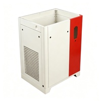 Boîtier en tôle sur mesure OEM, peint par poudrage, pour compresseur d'air, découpe laser, pliage, soudage, coque de machine