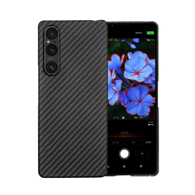 Luxury 100% Real Aramid Carbon Fiber Cellphone Accessories Phone Case for Sony Xperia 1V Cover