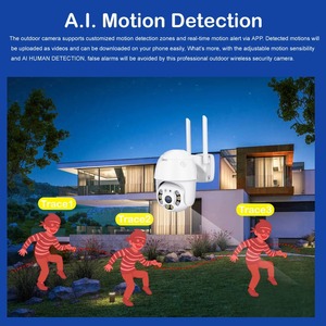 Caméra de surveillance réseau <span class=keywords><strong>Yi</strong></span> Iot <span class=keywords><strong>Home</strong></span> 2.4G 5G extérieure à suivi automatique rotative à 360° Camara De Seguridad Wifi Sécurité Ptz - Product Image 3