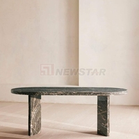Newstar décor à la maison Style nordique moderne pierre meubles arc forme entrée italien Calacatta viola marbre décor Console Tables