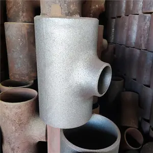 Seamless Stamping Carbon Steel Industrial Pipe Fittings Equal Diameter Reducer Tee Large Diameter Tee