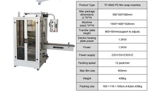 Máy cắt và đóng gói màng co tự động 6540, máy đóng gói chai nước màng co 5540 - Product Image 3
