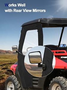 Cabina <span class=keywords><strong>UTV</strong></span> per Hisun Sector <span class=keywords><strong>400</strong></span>, <span class=keywords><strong>Coleman</strong></span> UT400, Massimo MSU400, in Oxford 900D Resistente e PVC HD, Installazione Senza Foratura - Product Image 6