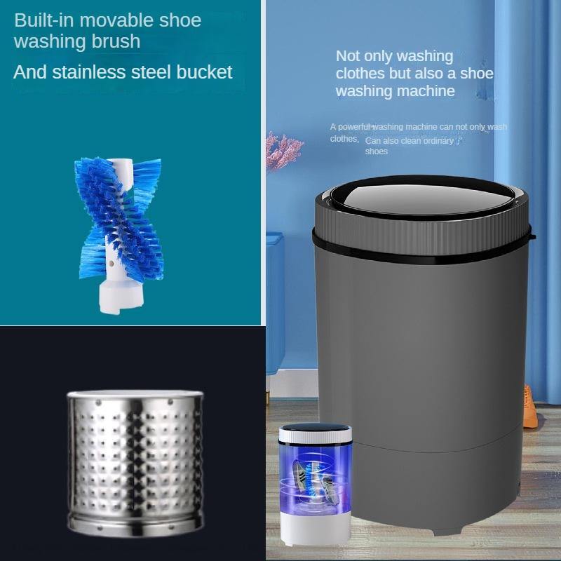 7.5L grandes zapatos de lavado de tambor gris