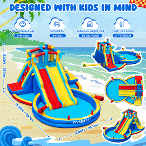 FBSPORT Château gonflable aquatique commercial <span class=keywords><strong>en</strong></span> gros, toboggan aquatique, châteaux gonflables <span class=keywords><strong>pas</strong></span> chers, équipement de terrain de jeu intérieur pour enfants - Product Image 4