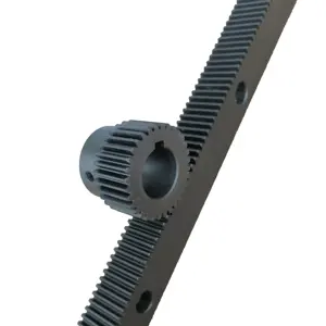 M1 1M M1.5 1.5M Module 1 1.5 Straight Hardened Spur Gear Rack And Pinion 15x15x1000mm Pinion Gear For CNC Machine
