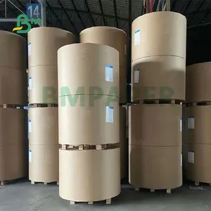 70gsm 80gsm Strong Strength Resistance Dark Brown Expansible Sack Kraft Paper Roll For Cement Bag 70 x 100cm