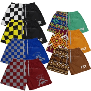FQ Short de football de style australien personnalisé avec poches zippées Short de football de gymnastique de pêche à la plage imprimé par sublimation fléchissant au <span class=keywords><strong>pub</strong></span> - Product Image 3