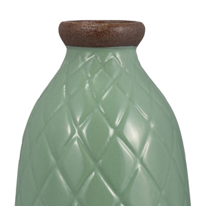Vaso in ceramica con motivo a quadri per l'arredamento del soggiorno e vaso decorativo per fiori per la camera da letto - Product Image 4