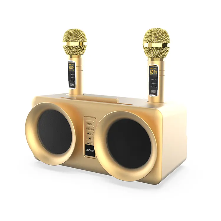 Profesyonel üretici dj bluetooth hoparlörler kablosuz gizli mikrofon yaka yaka mikrofon karaoke makinesi için aile