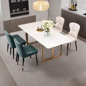 Dining Chair Upholstered Extra Thick <b>Backrest</b> Modern Design For Home Living Room Adult Use - Product Image 2