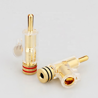 Connecteur audio vidéo haut de gamme, prise banane, forme de pistolet, connecteur pour haut-parleur