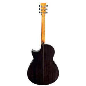 Fábrica de China al por mayor de 6 cuerdas famosa marca Aiersi material de palisandro sólido superior guitarra acústica eléctrica - Product Image 2