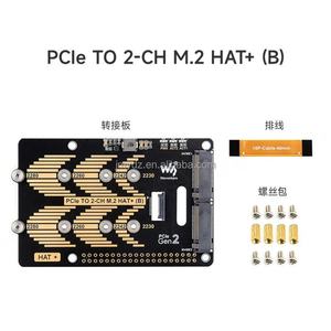 Adaptateur PCIe vers 2 ports M.2 HAT+ (B) Waveshare pour Raspberry Pi 5, compatible avec les SSD NVMe M.2 de taille 2280/2260/2242/2230 - Product Image 6