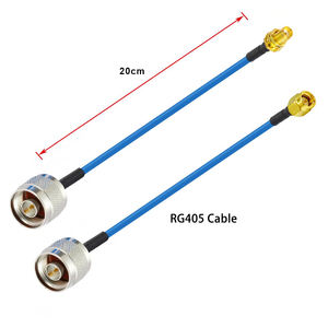 RG405同軸ケーブルNオス〜SMAオスメスRFコネクタ50オーム低損失半フレキシブルRF延長ピグテールケーブルアセンブリ - Product Image 3