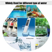 Testeur d'eau numérique de haute précision TDS Meter, 4 en 1 TDS EC et compteur de température pour l'eau potable, la culture hydroponique, l'aquarium, la piscine